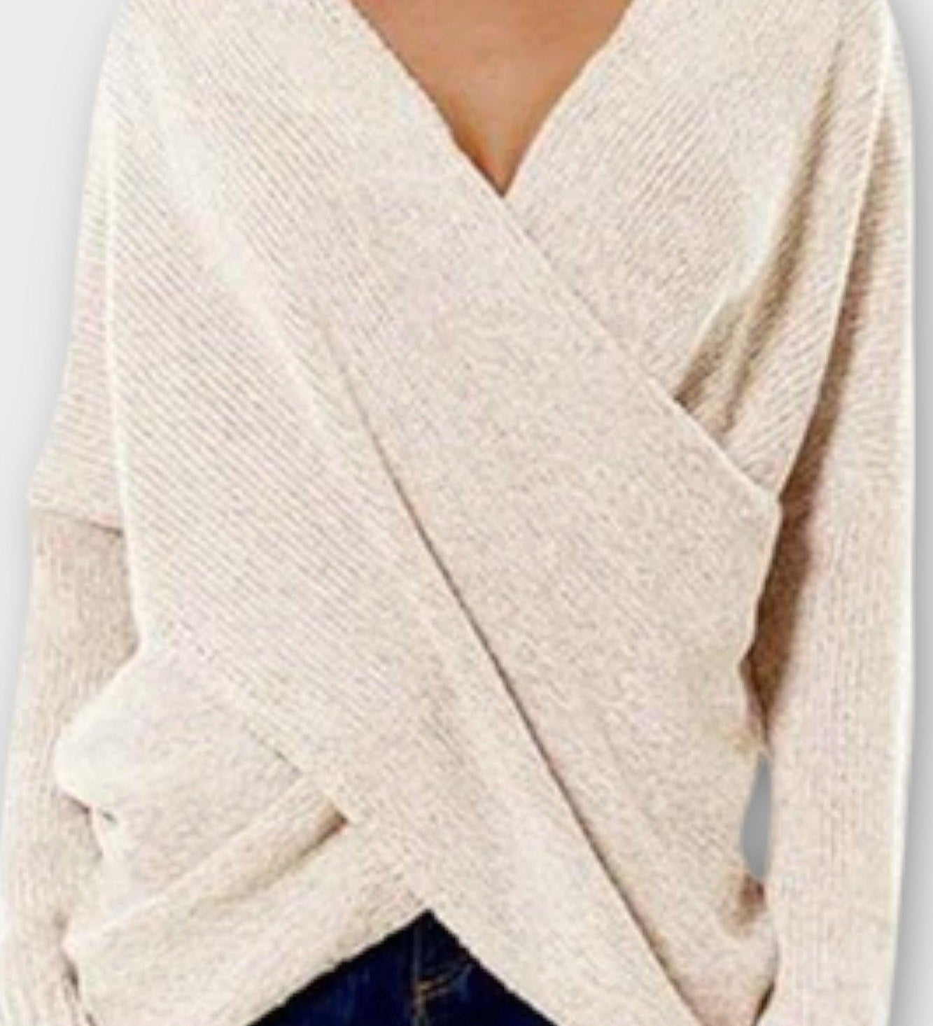 Olivia | V-hals stickad