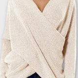 Olivia | V-hals stickad