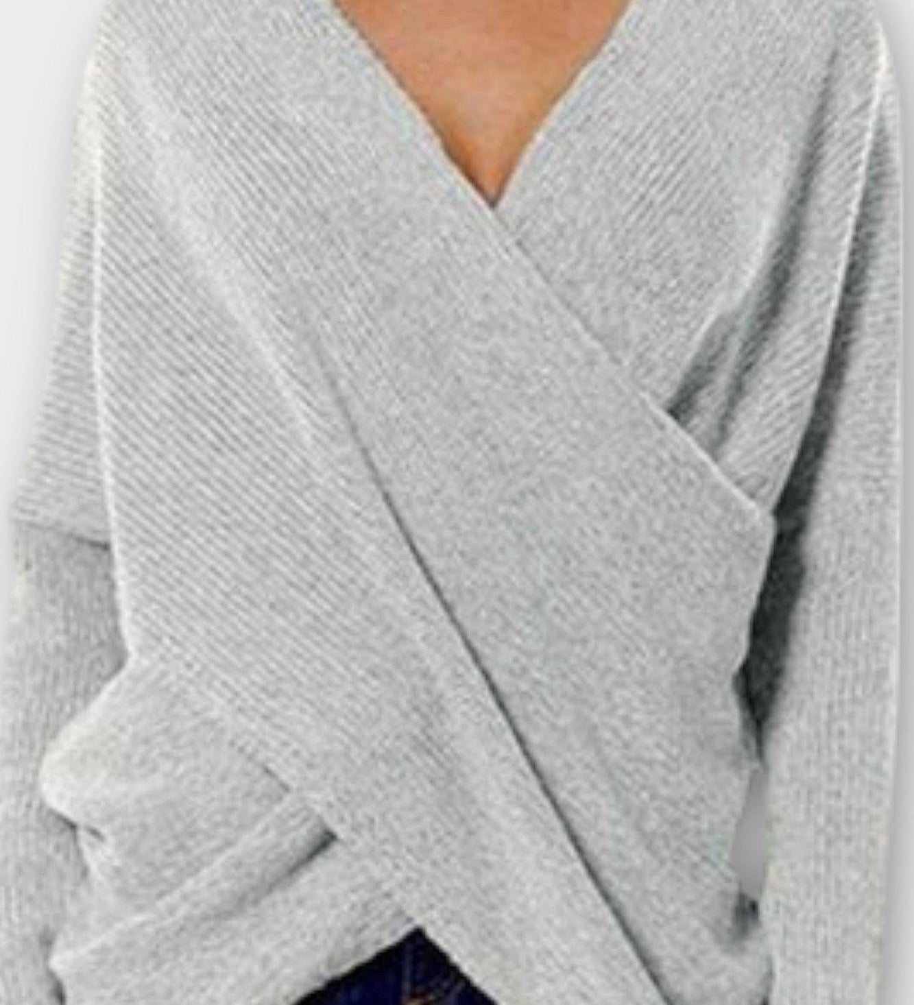 Olivia | V-hals stickad