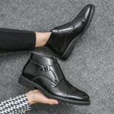Parker™ | Konstläder Dubbel-Monk-strap Stövlar