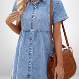 Rosa | Denimklänning