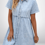 Rosa | Denimklänning