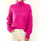 Nina | Stickad Rullkragesweater