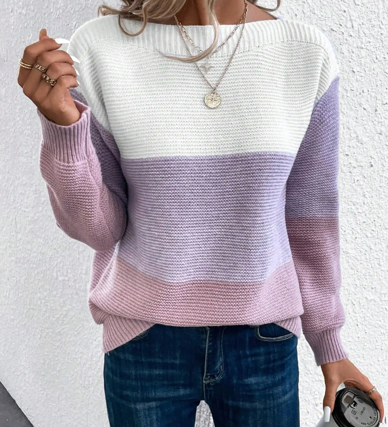Grace | Mjuk Tröja med Ombré-Effekt