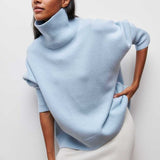 Nina | Premium Rullkragesweater i Mjuk Stickning