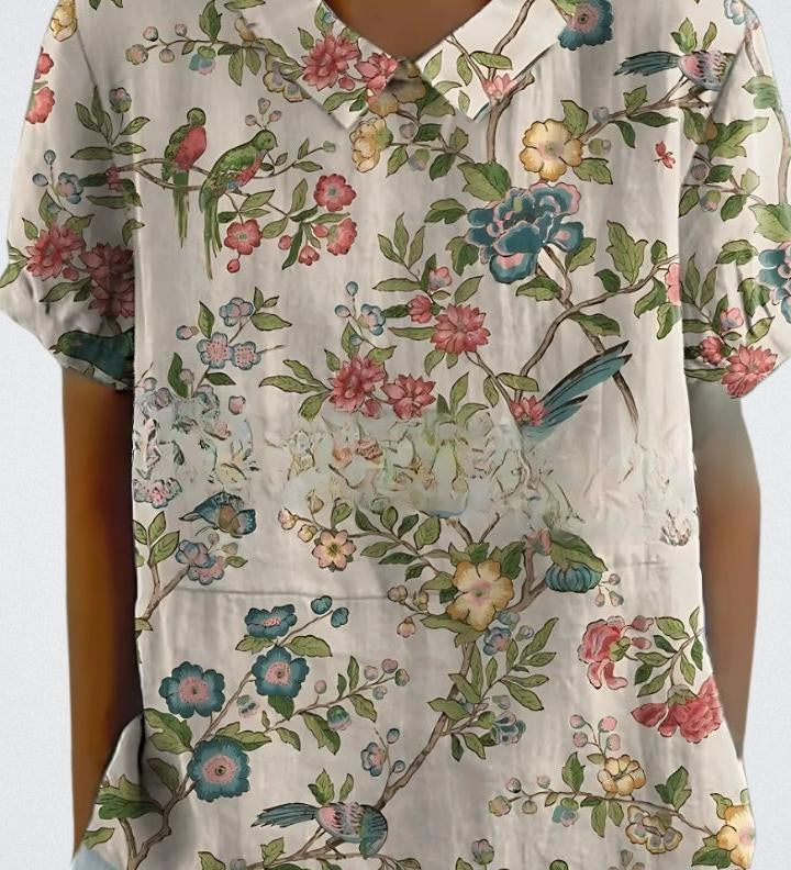 Selma | Blommig blus