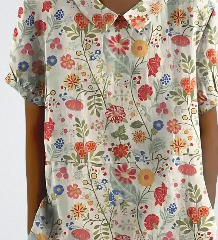 Selma | Blommig blus