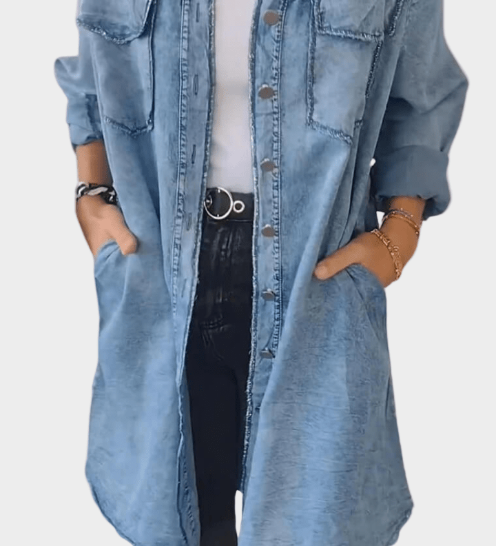 Sidsel | Denim skjortklänning