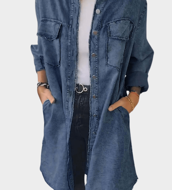 Sidsel | Denim skjortklänning