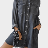 Sidsel | Denim skjortklänning
