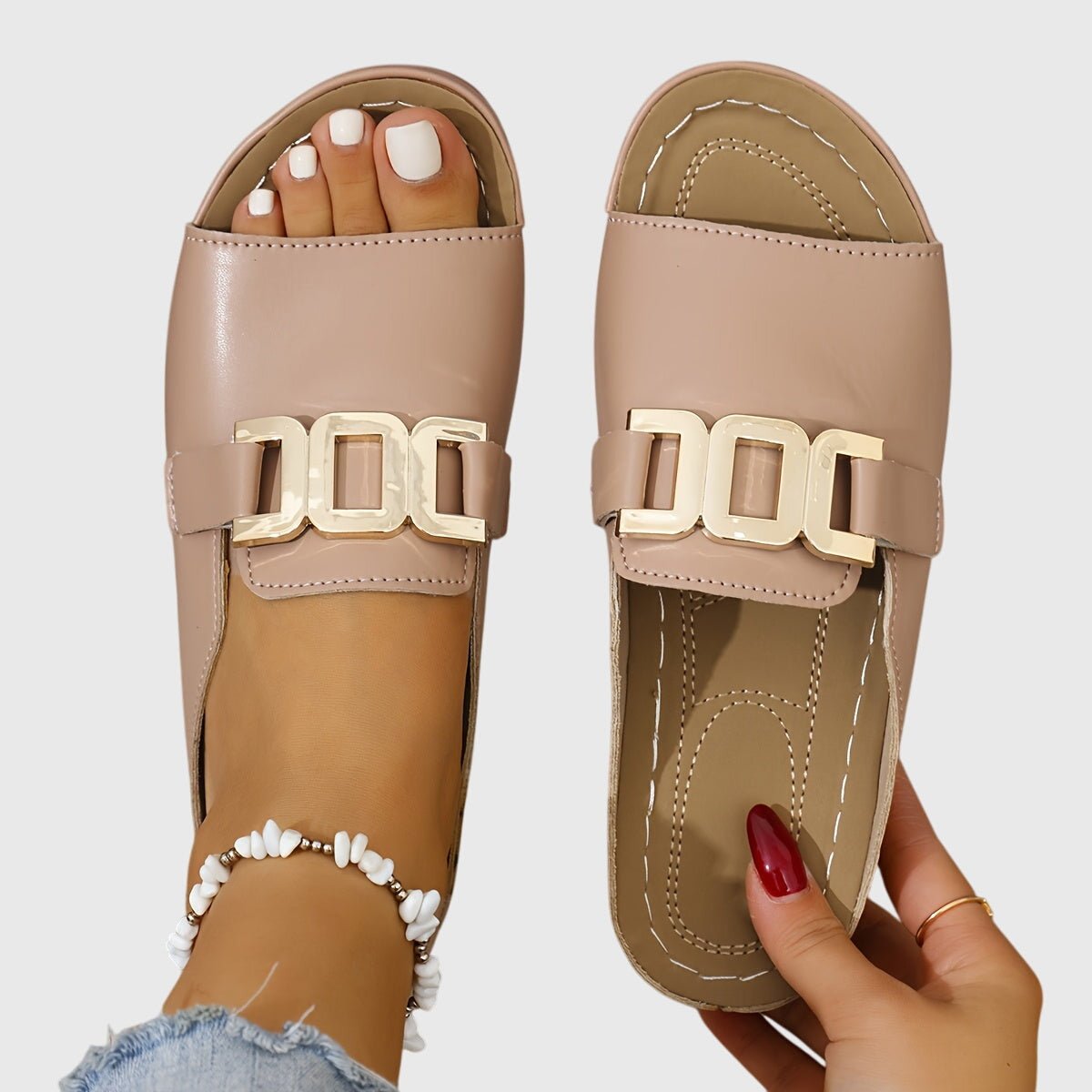 Silje | Guldspänne Sandaler