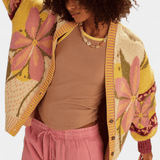 Stine | Blommig cardigan