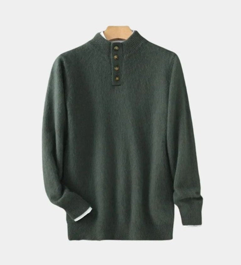 Valdemar™ | Stickad Jacka med Bälte