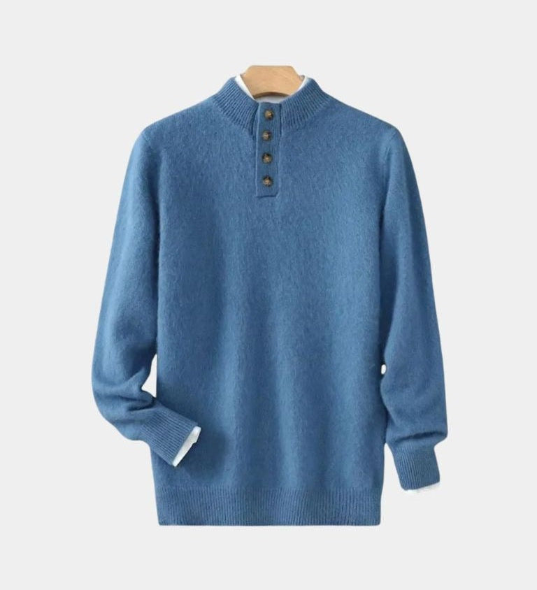 Valdemar™ | Stickad Jacka med Bälte