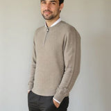 Vilhelm™ | Basis Pullover med Halvzip