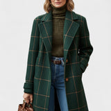 Yrsa™ | Elegant tweedjacka i rutmönster