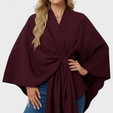 Yvette | Elegant Draperad Poncho