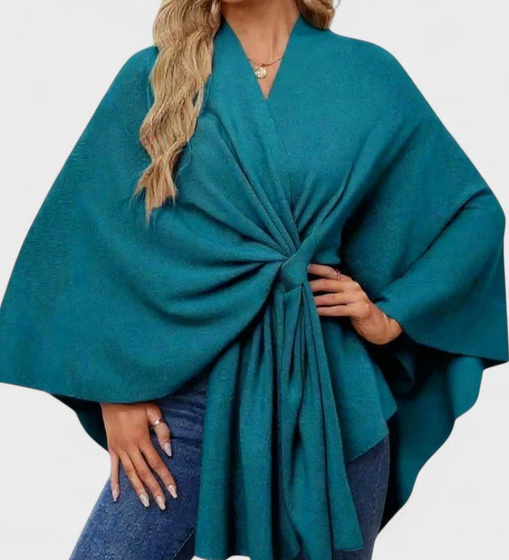 Yvette | Elegant Draperad Poncho
