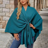 Yvette | Elegant Draperad Poncho