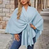Yvette | Elegant Draperad Poncho