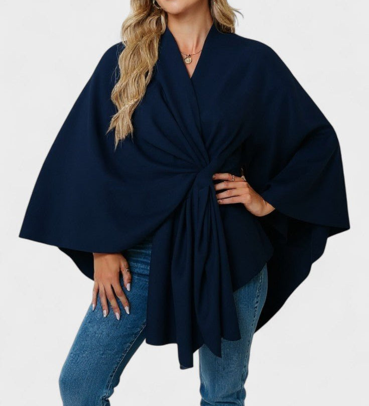 Yvette | Elegant Draperad Poncho