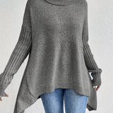 Sylvie | Draperad Tröja med Hög Krage
