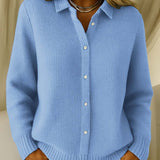 Carmela | Cardigan med Textur och Knappar