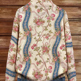 Tove | Zip Cardigan med Klatrerosor