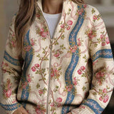 Tove | Zip Cardigan med Klatrerosor