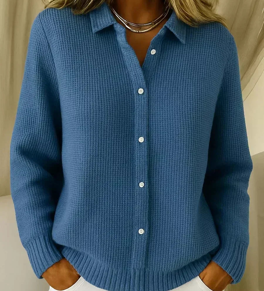 Carmela | Cardigan med Textur och Knappar