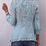 Rosanna | Vintage Cashmerejacka med Volang