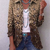 Rosaria | Leopardjacka med Volang