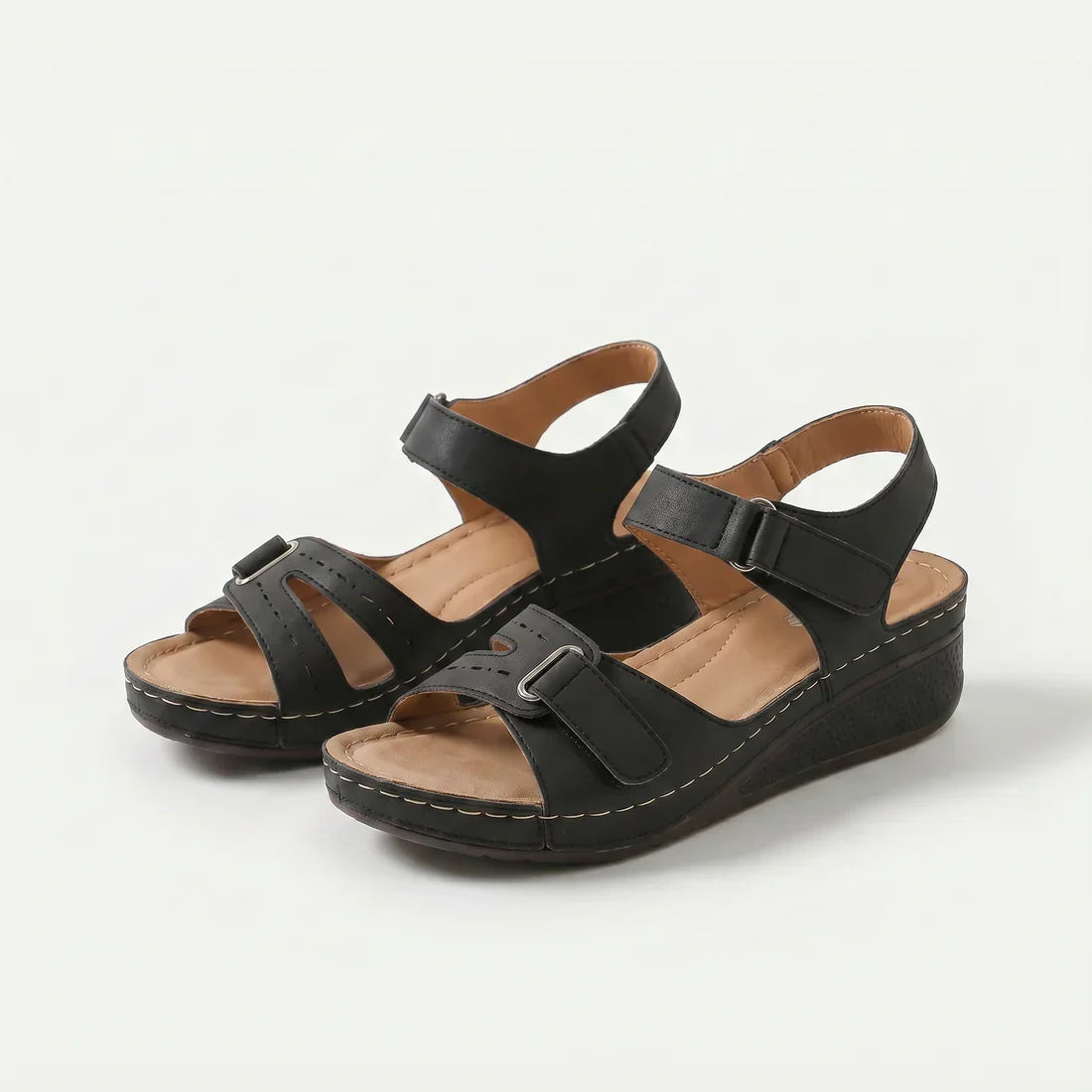Sandy Komfortabla Ortopediska Sandaler med Klack